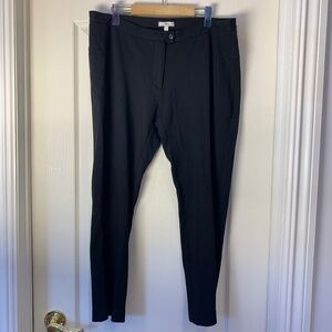 Tilley Made in Canada Black Pull-On Pants Size 14 | Stretch Legging-Style Comfor